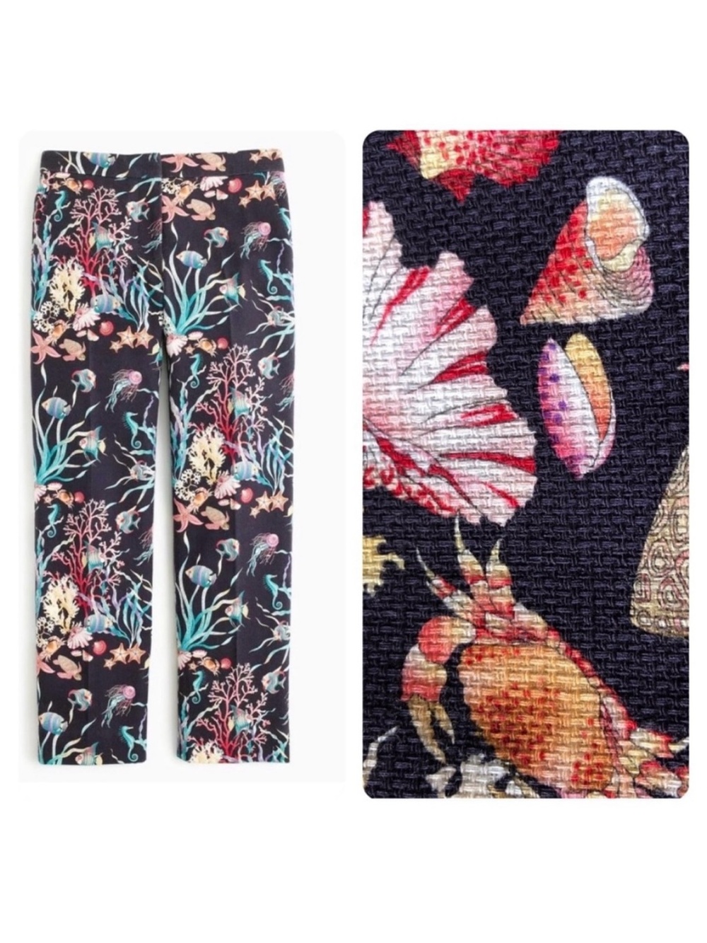 JCrew Under the Sea Graphic Patio Pants 🐟